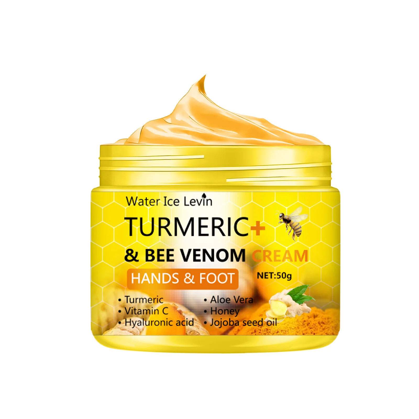 Turmeric Bee Venom Anti-Drying Crack Foot Cream Hand Cracked Repair Skin Removal Care Cream Dead Feet Hand Skin 50g - Image 7